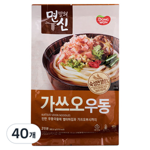 동원 면발의신 가쓰오우동, 385.6g, 40개