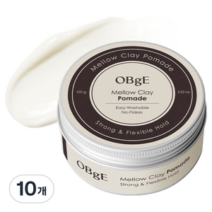 OBge 멜로우 클레이 포마드, 10개, 100g