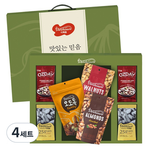 Derchaeum 맛있는 믿음 견과세트 4호, 4세트