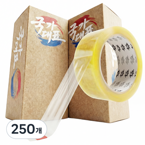 모더너리 국가대표 고탄력 OPP 투명 박스테이프, 250개