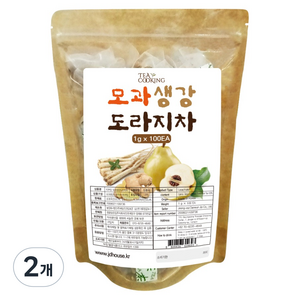 티쿠킹 모과 생강 도라지차 티백, 1g, 2개, 100개입