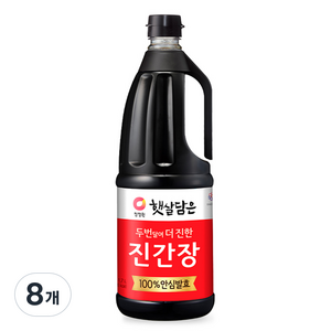 햇살담은 두번달여 더 진한 진간장, 1.7L, 8개