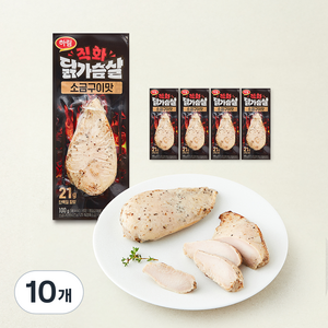 주식회사 하림 직화 닭가슴살 소금구이맛, 100g, 10개, 1개입