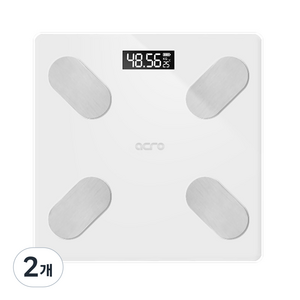 아크로 스마트 바디 체중계, 아크로 i-body 100, 화이트, 2개