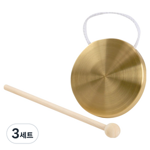 캐스비 맑은소리 미니징 + 원목 채 세트, 혼합색상, 3세트