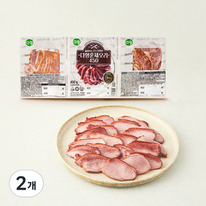 다향 훈제오리 3개입, 450g, 2개