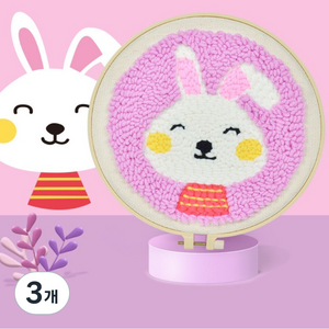 고미곰이 펀치니들 6종 DIY 풀패키지, 코코래빗, 3개