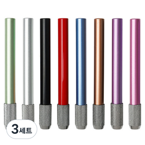 마다꾸미 몽땅 연필 익스텐더 홀더 컬러 연필깍지 단색 8종 세트, 혼합색상, 3세트