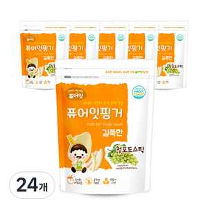 퓨어잇 핑거 길쭉한 청포도스틱, 청포도, 30g, 24개
