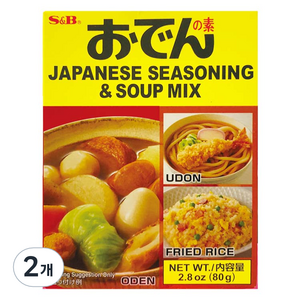 에스앤비 오뎅용 시즈닝 스프 믹스, 80g, 2개