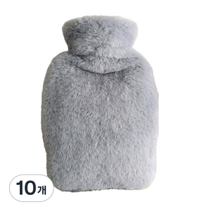 푸트로랩 따뜻한 커버 pvc 보온 물주머니 그레이 1000ml, 10개