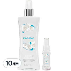 바디판타지 프레시 화이트 머스크 프레그런스 바디미스트 236ml + 29ml, 10세트