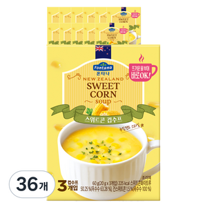 폰타나 스위트콘 컵수프, 60g, 36개