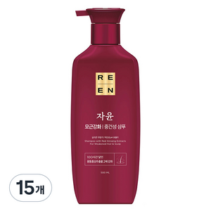 리엔 자윤 모근강화 중건성 샴푸, 500ml, 15개