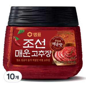 샘표 매운 조선고추장, 500g, 10개