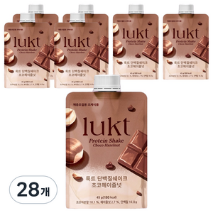 룩트 단백질 쉐이크 초코헤이즐넛, 45g, 28개