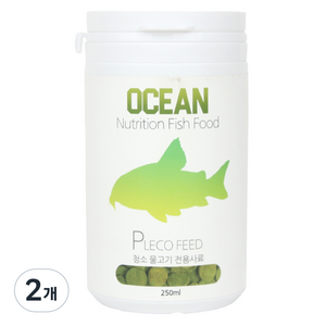 오션 청소 물고기 전용 사료, 250ml, 2개