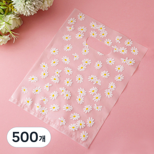 투데이리빙 구디백 손잡이 선물 봉투, 데이지(R98556A), 500개