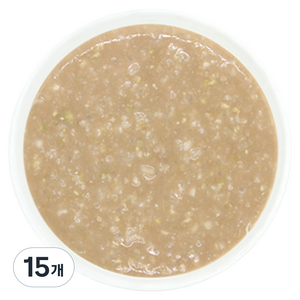 짱죽 실온 이유식 중기 죽1 8개월부터, 160g, 15개, 혼합맛(한우/병아리콩)