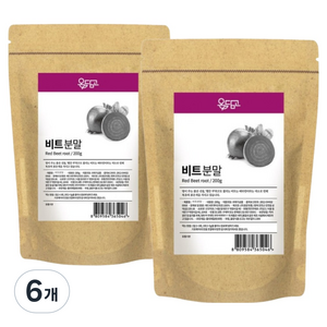 국내산 레드비트 분말, 200g, 6개