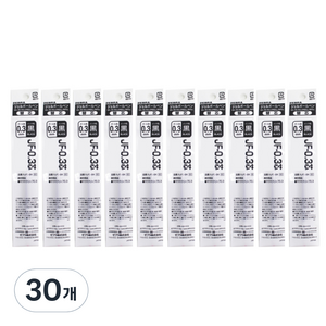 제브라 젤잉크 JF 리필심 0.3mm, 흑색, 30개
