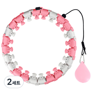 비핏 웨어핏 스마트 훌라후프 + 파우치, 1146g, 라이트핑크, 2세트