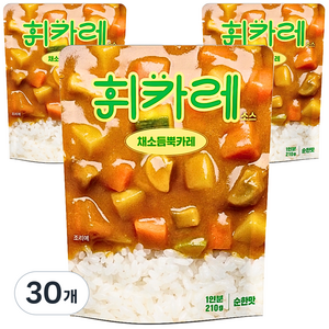 휘카레 채소듬뿍 순한맛, 30개, 210g