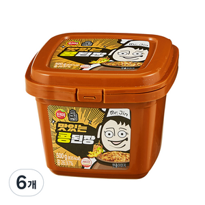 진미 맛있는 콩된장, 6개, 500g