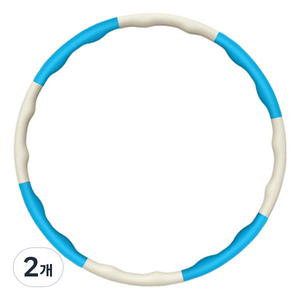 타미나스포츠 오리지널 훌라후프, 1kg, 블루화이트, 2개
