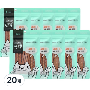 간택 고양이 져키 간식, 혼합맛(명태/타우린), 50g, 20개
