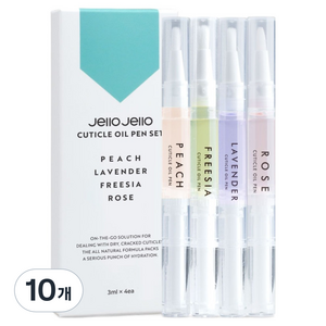 젤로젤로 큐티클 네일 오일펜 4종 세트, 12ml, 10개