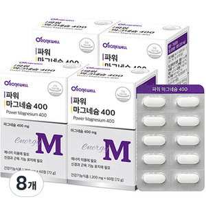 로니웰 파워 마그네슘 400, 8개, 60정