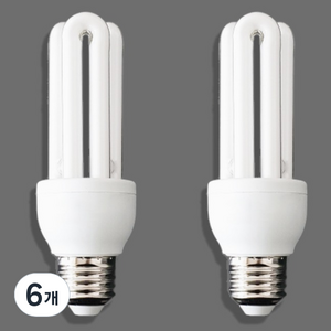 블루밍 삼파장 램프 15W EL 15EX-D, 주광색, 6개