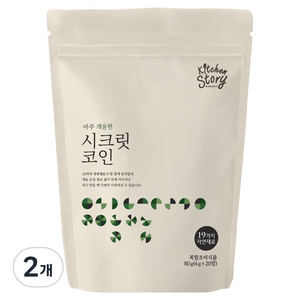 키친스토리 빅마마 이혜정의 시크릿코인 아주 개운한맛, 80g, 2개