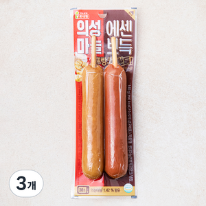 롯데햄 마늘 앤 뽀득 프랑크 소시지, 3개, 140g