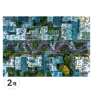 다모아 시험관 직소퍼즐 롬바로드, 150피스, 혼합 색상, 2개