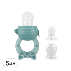 베이비팜 아기과즙망+실리콘망 S+M+L 세트, 블루, 5세트