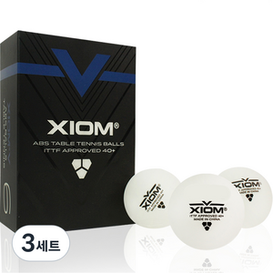 엑시옴 ABS 탁구공, 화이트, 6개입, 3세트