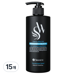 스와니브 퍼펙트 올인원 남성 스킨로션 에센스, 500ml, 15개