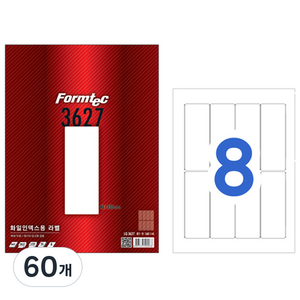 한국폼텍 폼텍 LQ-3627 레이저/잉크젯 라벨, A4, 60개