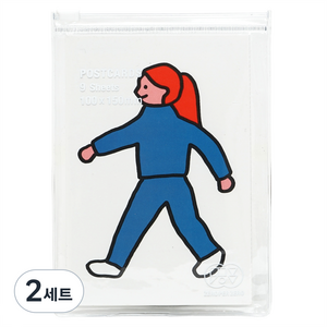 제로퍼제로 일러스트 엽서 세트, 걸어가자, 18개
