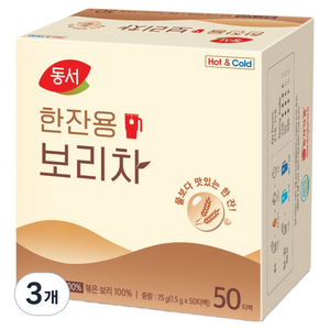동서 한잔용 보리차, 1.5g, 50개입, 3개