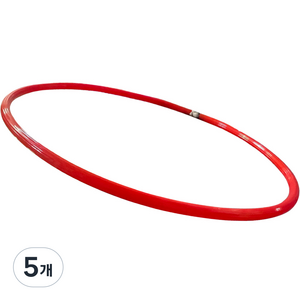 나리아 유아용 교재용 훌라후프 단색 75cm, 200g, 레드, 5개