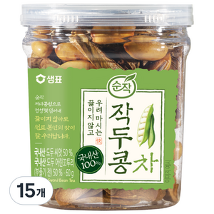 순작 원물차 작두콩, 60g, 1개입, 15개