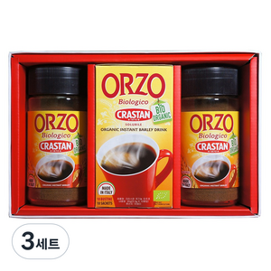 크라스탄 유기농 오르조 3종 선물세트, 3세트, 종이상자 35g + 유리병 85g x 2p