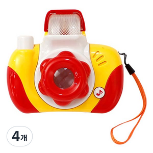 캐스비 플레이 불빛반짝 카메라 장난감, 혼합색상, 4개