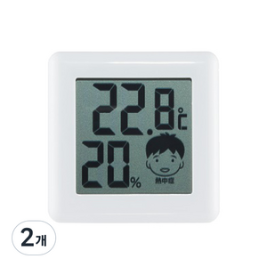 드레텍 미니온습도계 O-282, 화이트, 2개