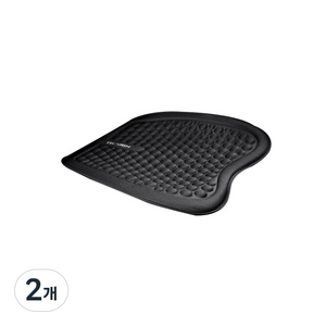 어반카 라운드 엠보싱 시트 방석, 블랙, 2개