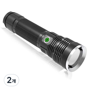 디제이디 LED 충전식 후레쉬 A80, 혼합색상, 2개