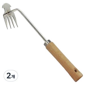 앞날창창 호미 잡초 제거 텃밭 정원 해루질 기구 갈퀴, 2개